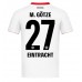 Eintracht Frankfurt Mario Gotze #27 Bortedrakt 2025-26 Korte ermer
